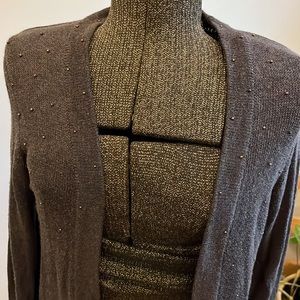 GAP Charcoal Grey Open Front Cardigan Sweater XS